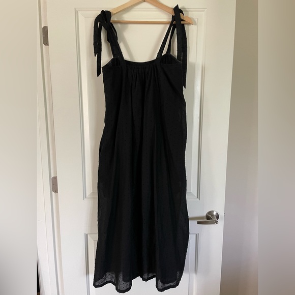 Upcycled by Reissued- Black Swiss Dot Dress - Picture 3 of 6